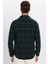 Erkek Slim Fit Dar Kesim Oduncu Kareli Kışlık Gömlek 6