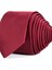 Düz İnce Bordo Erkek Kravat 2