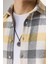 Erkek Slim Fit Dar Kesim Uzun Kollu Kareli Kışlık Oduncu Gömlek 4