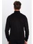 Erkek Slim Fit Dar Kesim Yumuşak Dokulu Tüylenmeyen Siyah Tam Balıkçı Yaka Triko Kazak 5