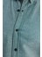 Erkek Slim Fit Dar Kesim Uzun Kollu Pamuklu Oxford Doku Kolay Ütü Yeşil Düğmeli Yaka Gömlek 6