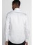 Slim Fit Uzun Kollu %100 Koton Saten Premium Erkek Beyaz Gömlek 4