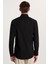Modern Slim Fit Uzun Kollu Pamuklu Kolay Ütü Erkek Siyah Gömlek 4