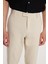 Erkek Slim Fit Dar Kesim Esnek Yan Cepli Bilek Boy Canvas Kesim Koyu Bej Pantolon 1