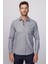 Klasik Fit Uzun Kollu Armürlü Spor Yaka Düz Kışlık Oduncu Erkek Gri Gömlek 2