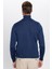 Erkek Slim Fit Dar Kesim Tam Balıkçı Yaka Düz Yün Lacivert Triko Kazak 5