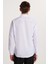 Erkek Regular Fit Klasik Kesim Düz Yaka Düğmeli Cepli Beyaz Gömlek 5