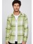 Erkek Slim Fit Dar Kesim Uzun Kollu Kareli Kışlık Oduncu Gömlek 3