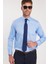 Erkek Regular Fit Açık Mavi Non-Iron Pamuklu Doğa Dostu Ekoteks Belgeli Ütü Gerektirmez Gömlek 4
