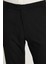 Erkek Slim Fit Dar Kesim Chino Yandan Cepli Pamuklu Siyah Pantolon 1