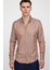 Slim Fit Uzun Kollu Düğmeli Yaka Pamuklu Kolay Ütü Düz Erkek Gömlek 1