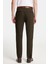 Erkek Slim Fit Chino Esnek Yandan Cepli Önü Fermuarlı Pamuklu Dokulu Haki Pantolon 5