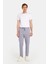 Erkek Slim Fit Pamuklu Beli Bağlamalı Yan Cepli Katlamalı Paça Jogger Gri Pantolon 4