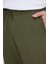 Erkek Regular Fit Klasik Kesim Beli Bağcıklı Jogger Cepli Lastikli Paça Haki Eşofman Altı 3
