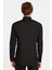 Slim Fit Uzun Kollu Pamuklu Kolay Ütü Siyah Erkek Gömlek 5