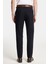 Erkek Slim Fit Chino Esnek Yandan Cepli Önü Fermuarlı Pamuklu Dokulu Lacivert Pantolon 5