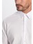 Erkek Regular Fit Beyaz Non-Iron Pamuklu Doğa Dostu Ekoteks Belgeli Ütü Gerektirmez Gömlek 4