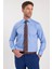 Erkek Regular Fit Mavi Non-Iron Pamuklu Doğa Dostu Ekoteks Belgeli Ütü Gerektirmez Gömlek 5