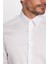 Erkek Slim Fit Non-Iron Pamuklu Doğa Dostu Ekoteks Belgeli Ütü Gerektirmez Beyaz Gömlek 4