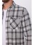 Erkek Slim Fit Dar Kesim Oduncu Tek Cep Kareli Kışlık Gömlek 4