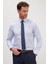 Regular Fit Mavi Non-Iron %100 Pamuk Doğa Dostu Ekoteks Belgeli Ütü Gerektirmez Gömlek 2
