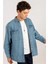 Unisex Oversize Geniş Kesim Denim Kot Çift Cepli Mavi Overshirt Ceket Tarzı Gömlek 3