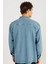 Unisex Oversize Geniş Kesim Denim Kot Çift Cepli Mavi Overshirt Ceket Tarzı Gömlek 4