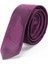 İnce Armürlü Mor Erkek Kravat 2