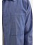 Relax Fit Uzun Kollu Denim Kot Parça Boyalı Çift Cep Fermuarlı Mavi Gömlek 3