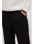 Erkek Regular Fit Klasik Kesim Normal Bel Geniş Paça Siyah Pantolon 2