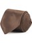 Desenli Klasik Cep Mendilli Kahverengi Erkek Kravat 2