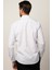 Erkek Regular Fit Klasik Kesim Pamuklu Kolay Ütü Çizgili Beyaz Gömlek 4