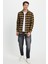 Erkek Slim Fit Dar Kesim Uzun Kollu Cepli Kareli Dama Desenli Kışlık Oduncu Gömlek 4