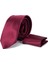 Klasik Armürlü Bordo Kravat 2