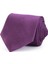 Klasik Cep Mendilli Desenli Mor Erkek Kravat 1