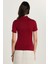 Kadın Standart Fit Kısa Kollu Yarım Balıkçı Yaka Bordo Bluz 5