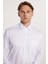 Erkek Regular Fit Klasik Kesim %100 Pamuk Saten Tek Cepli Beyaz Gömlek 1