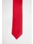 3'lü Paket Düz İnce Kırmızı Erkek Kravat 2