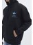 Unisex Oversize Geniş Kesim Pamuklu Yumuşak Dokulu İçi Polarlı Baskılı Siyah Kapüşonlu Sweatshirt 4