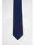 3'lü Paket Düz İnce Lacivert Erkek Kravat 2