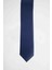 5'li Paket Düz İnce Lacivert Erkek Kravat 2