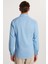 Slim Fit Uzun Kollu Gündelik Denim Kot Erkek Mavi Gömlek 5