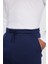 Unisex Relax Fit Rahat Kesim Şardonlu 3 Cepli Lastikli Jogger Paça Lacivert Eşofman Altı 3