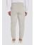 Unisex Relax Fit Rahat Kesim Şardonlu 3 Cepli Lastikli Jogger Paça Taş Renk Eşofman Altı 5