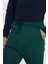 Unisex Relax Fit Rahat Kesim Şardonlu 3 Cepli Lastikli Jogger Paça Yeşil Eşofman Altı 3