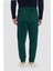 Unisex Relax Fit Rahat Kesim Şardonlu 3 Cepli Lastikli Jogger Paça Yeşil Eşofman Altı 5