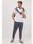 Unisex Relax Fit Rahat Kesim Şardonlu 3 Cepli Lastikli Jogger Paça Gri Eşofman Altı 5