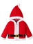 Noel Kapüşonlular Çocuklar Noel Baba Kapşonlu Ceket Pelerin Palto Kemer ile Cosplay Şenlikli Noel Kıyafetleri Çocuklar Için 120 (Yurt Dışından) 1