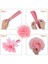 18 Adet Karışık Doku Kağıt Ponpon Pom Poms Çiçek Düğün Parti Dekorasyonu (Pembe) (Yurt Dışından) 2