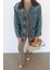 Kadife Yakalı Denim Ceket 3